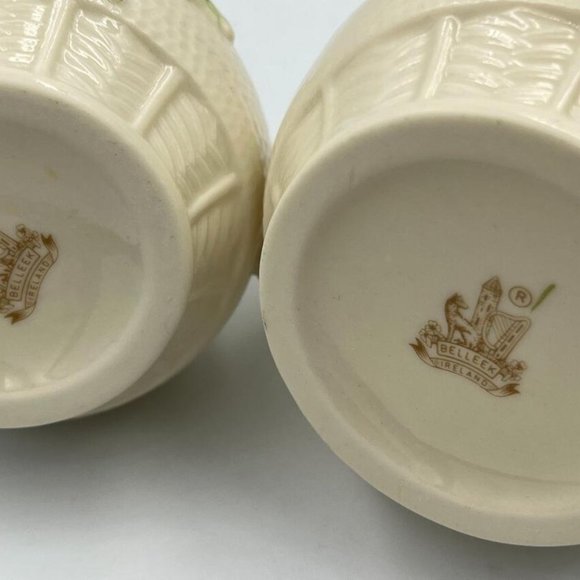Belleek Creamer & Sugar Brown mark - Picture 5 of 5